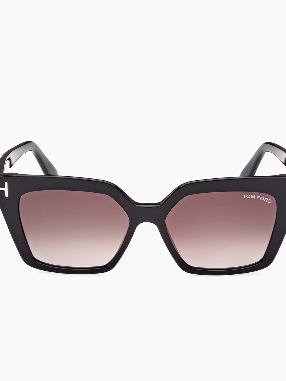 Tom Ford Black Square Gradient Women's Sunglasses with Gold Accents - Picture 12 of 14